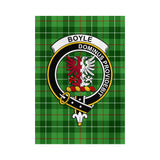 Clan Boyle Crest Tartan Flag CF63