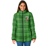 Clan Boyle Crest Tartan Padded Jacket RF63