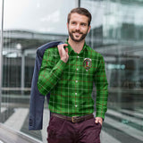 Clan Boyle Crest Tartan Long Sleeve Shirt PC919