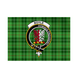 Clan Boyle Crest Tartan Flag CF63