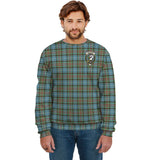 Clan Brisbane modern Crest Tartan Sweatshirt HC919