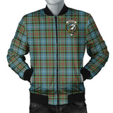 Clan Brisbane modern Crest Tartan Bomber Jacket ZJ64