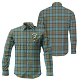 Clan Brisbane modern Crest Tartan Long Sleeve Shirt PC918