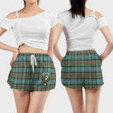 Clan Brisbane modern Crest Tartan Womens Shorts NW2110