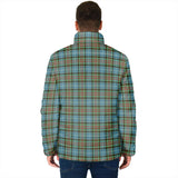 Clan Brisbane modern Crest Tartan Padded Jacket RF64