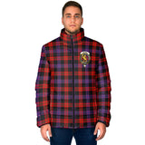 Clan Broun Modern Crest Tartan Padded Jacket RF70