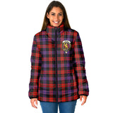 Clan Broun Modern Crest Tartan Padded Jacket RF70