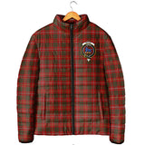 Clan Bruce Crest Tartan Padded Jacket RF75