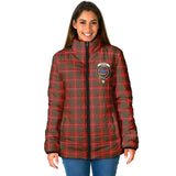 Clan Bruce Crest Tartan Padded Jacket RF75