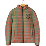 Clan Bruce Ancient Crest Tartan Padded Jacket RF71