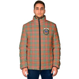 Clan Bruce Ancient Crest Tartan Padded Jacket RF71