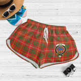 Clan Bruce Modern Crest Tartan Womens Shorts NW2101