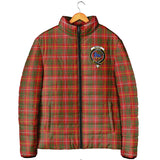 Clan Bruce Modern Crest Tartan Padded Jacket RF73