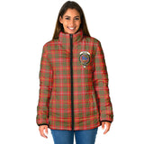 Clan Bruce Modern Crest Tartan Padded Jacket RF73