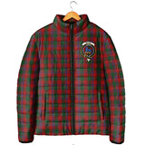 Clan Bruce Old Crest Tartan Padded Jacket RF74