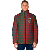 Clan Bruce Old Crest Tartan Padded Jacket RF74