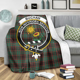 Clan Buchan Ancient Crest Tartan Blanket UC78