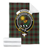 Clan Buchan Ancient Crest Tartan Blanket UC78