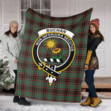 Clan Buchan Ancient Crest Tartan Blanket UC78