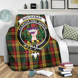 Clan Buchanan Crest Tartan Blanket UC86