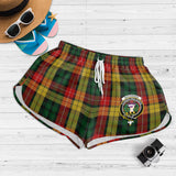 Clan Buchanan Crest Tartan Womens Shorts NW2090