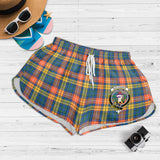 Clan Buchanan Ancient Crest Tartan Womens Shorts NW2096