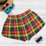 Clan Buchanan Modern Crest Tartan Womens Shorts NW2093