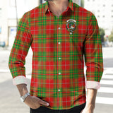 Clan Burnett Ancient Crest Tartan Long Sleeve Shirt PC895