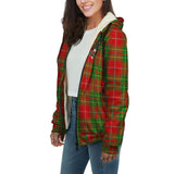 Clan Burnett Ancient Crest Tartan Sherpa Hoodie CT896