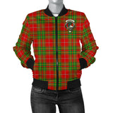 Clan Burnett Ancient Crest Tartan Bomber Jacket ZJ85