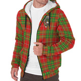 Clan Burnett Ancient Crest Tartan Sherpa Hoodie CT896