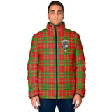 Clan Burnett Ancient Crest Tartan Padded Jacket RF85