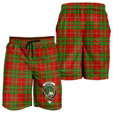 Clan Burnett Ancient Crest Tartan Mens Shorts NS895