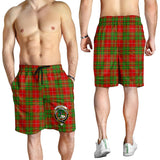 Clan Burnett Ancient Crest Tartan Mens Shorts NS895