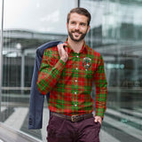 Clan Burnett Ancient Crest Tartan Long Sleeve Shirt PC895