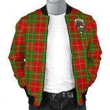 Clan Burnett Ancient Crest Tartan Bomber Jacket ZJ85