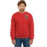 Clan Burnett Modern Crest Tartan Sweatshirt HC895