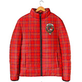 Clan Burnett Modern Crest Tartan Padded Jacket RF86