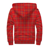 Clan Burnett Modern Tartan Sherpa Hoodie - Classic Style CS 1086