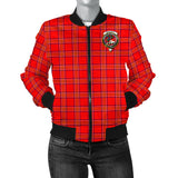 Clan Burnett Modern Crest Tartan Bomber Jacket ZJ86