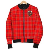 Clan Burnett Modern Crest Tartan Bomber Jacket ZJ86