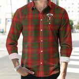 Clan Burns Crest Tartan Long Sleeve Shirt PC897