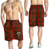 Clan Burns Crest Tartan Mens Shorts NS897