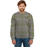 Clan Burns Check Crest Tartan Sweatshirt HC897