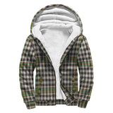 Clan Burns Check Crest Tartan Sherpa Hoodie CT897