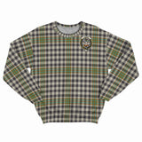 Clan Burns Check Crest Tartan Sweatshirt HC897