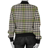 Clan Burns Check Crest Tartan Bomber Jacket ZJ87