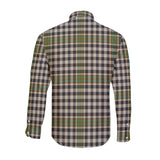 Clan Burns Check Crest Tartan Long Sleeve Shirt PC896