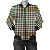 Clan Burns Check Tartan Bomber Jacket Z99