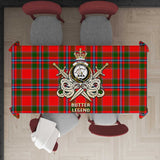 Clan Butter Tartan Tablecloth Golden Sword of Courageous Legacy BG91